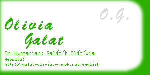 olivia galat business card